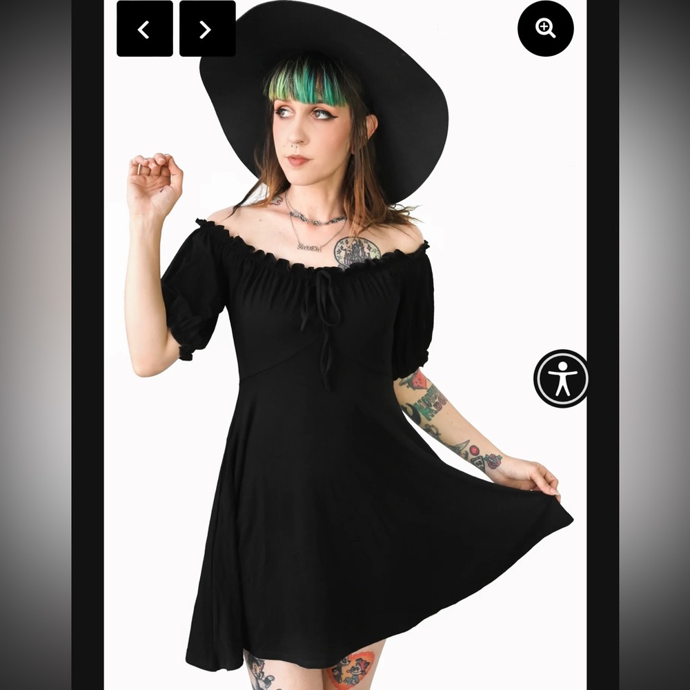 Foxblood gretel babydoll dress